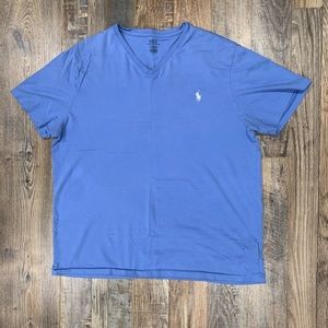 Men’s Blue V-Neck T-Shirt
